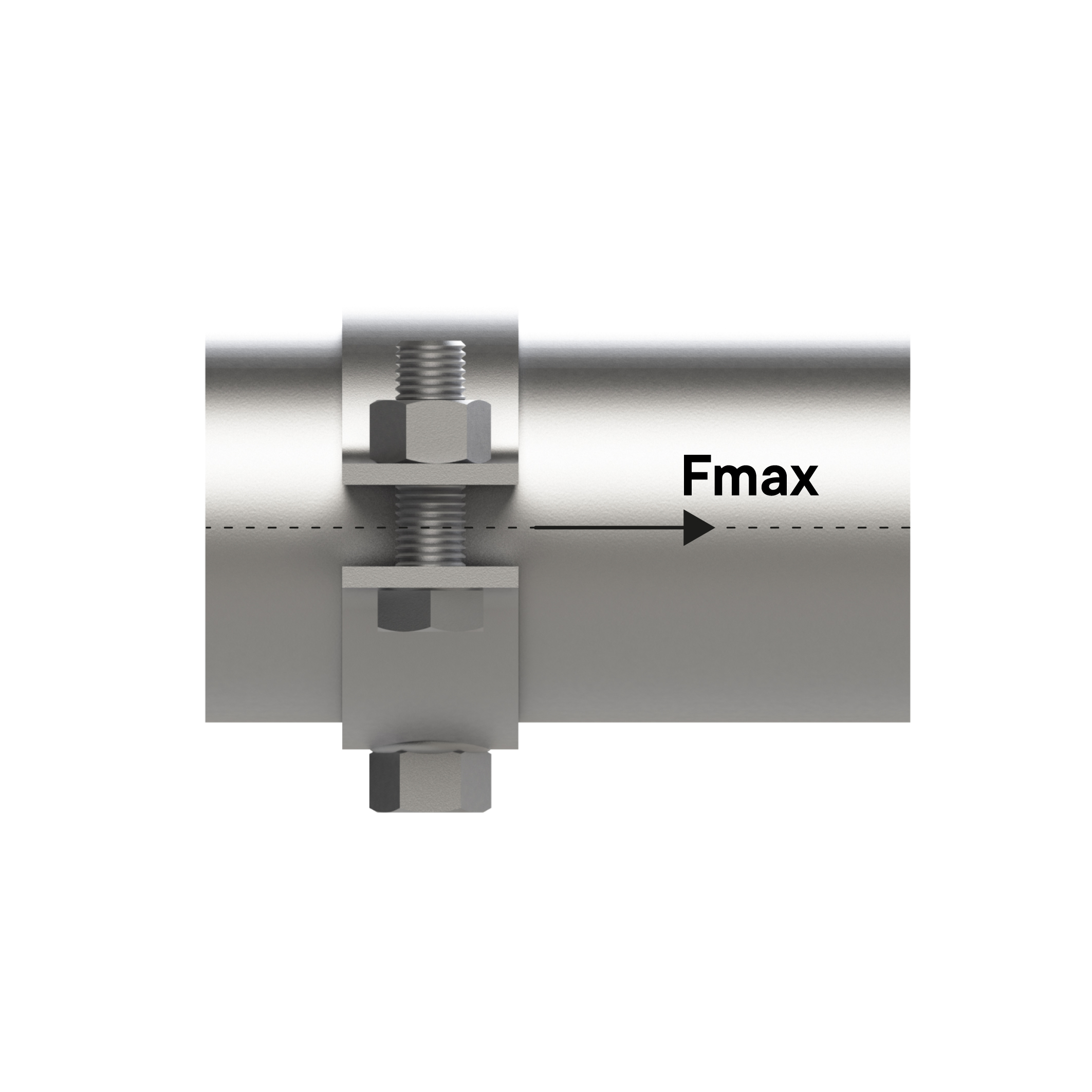 Хомут для тяжелых нагрузок  PF-ХD ( 47-50) M16 50х6F (2 шт/кор)